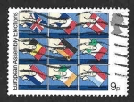 Stamps United Kingdom -  859 - Banderas de Miembros de la Comunidad Europea