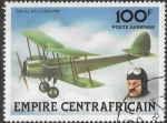 Stamps Africa - Central African Republic -  aviones