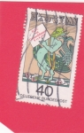 Stamps Germany -  Hans Jacob Christoff von Grimmelshausen, escritor
