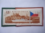 Stamps Hungary -  Comisión del Nanubio-Bandera Checoslovaquia- Hidrobus Diesel Bratislava.