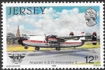 Stamps Jersey -  aviación