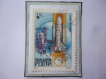 Stamps Hungary -  Trasbordador Columbia 1981 - Investigación Espacial.