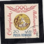 Sellos de Europa - Rumania -  Olimpiada de Melbourne 1956