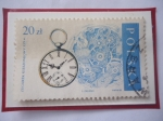 Stamps Poland -  Relojes de Bolsillo - Relojes Antiguos del Siglo XIX - Sello de 20 zloty polaco 