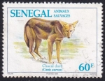 Stamps : Africa : Senegal :  chacal dorado
