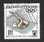 Stamps Czechoslovakia -  1814 - XX JJOO de Munich