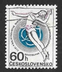 Sellos de Europa - Checoslovaquia -  1864 - Campeonato Mundial de Patinaje Artístico