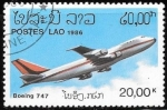 Sellos de Asia - Laos -  aviación