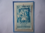 Stamps Venezuela -  EE.UU. de Venezuela-Estado Bolívar- Escudos de Armas- Minería de Minerales Metálicos.
