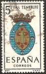 Stamps Spain -  escudos capitales de provincia, tenerife