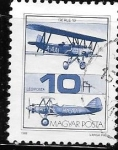 Stamps Hungary -  aviación
