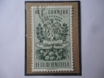 Stamps Venezuela -  EE.UU. de Venezuela-Estado  Táchira- Escudo de Armas. 