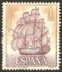 Stamps Spain -  homenaje a la marina española