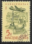 Stamps Hungary -  Aircraft over Sopron