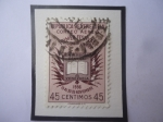 Stamps Venezuela -  Primer Festival del Libro de América-Universidad Central de Venezuela (Del 15 al 30 De Dic-1956-Escu
