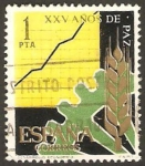 Stamps Spain -  1582 - XXV años de Paz Española, Desarrollo de la producción