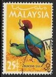 Sellos de Asia - Malasia -  Aves - Burong Siul