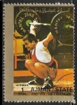 Stamps United Arab Emirates -  Juegos Olimpicos 1972 - Halterofilia
