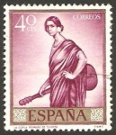 Stamps Spain -  1658 - Romero de Torres, La Copla