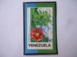 Stamps Venezuela -  Rosa de Montaña - Brownea grandiceps - 