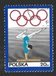 Stamps Poland -  1647 - L Aniversario del Comité Olímpico Polaco