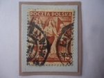 Stamps Poland -  King Ladislas II y Queen Hedwing (Sin Espada)- 20 Aniv. de la Republica de Polonia