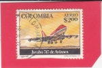 Stamps Colombia -  JUMBO 747 DE AVIANCA