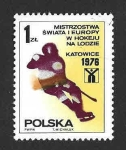 Sellos de Europa - Polonia -  2153 - Campeonato del Mundo de Hockey Sobre Hielo