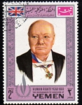 Stamps Yemen -  Año 1968 Derechos Humanos: Churchill