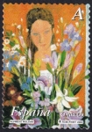 Stamps : Europe : Spain :  Mujer con flores