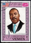 Stamps Yemen -  Año Derechos Humanos: Luther King