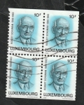 Stamps Luxembourg -  1107 - Centº del nacimiento de Robert Schuman