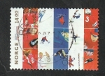 sello : Europa : Noruega : 1686 - 150 Anivº de la Confederación noruega de deportes