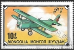 Sellos de Asia - Mongolia -  aviación