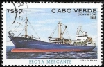 Stamps : Africa : Cape_Verde :  barcos