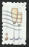 Stamps Finland -  Celebración, Copas de champan