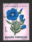 Sellos de Europa - Rumania -  2157 - Flor de Lino