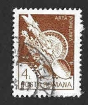 Stamps Romania -  3108 - Utensilios de Madera