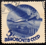 Stamps Russia -  10 Aniversario Correo Aereo