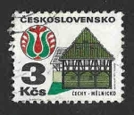Sellos de Europa - Checoslovaquia -  1736A - Arquitectura Popular