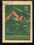 Stamps Russia -  Spartakiada : Natacion
