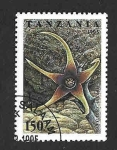 Stamps : Africa : Tanzania :  1390 - Flor del Cactus