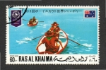 Stamps United Arab Emirates -  12  RAS AL KHAIMA 12 boy scouts