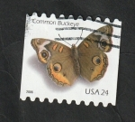 Sellos de America - Estados Unidos -  3762 - Mariposa Common Buckeye