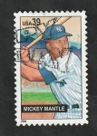 Stamps United States -  3840 - Mickey Mantle, jugador de beisbol