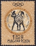 Stamps : Europe : Hungary :  esgrima