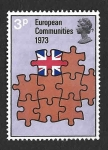 Stamps : Europe : United_Kingdom :  685 - Entrada de Gran Bretaña en la Comunidad Europea