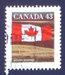 Stamps : America : Canada :  Bandera
