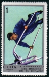 Stamps : America : Cuba :  10 Aniversario del hombre en el Espacio