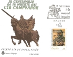 Stamps Spain -  IX Centenario muerte del Cid Campeador - SPD